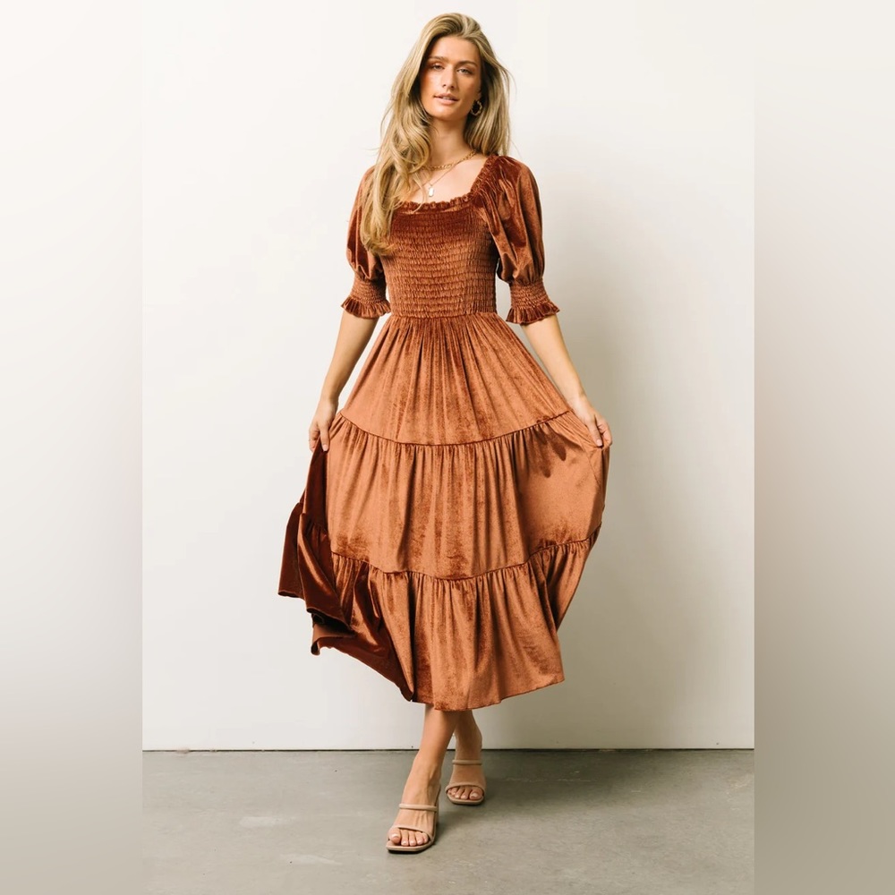 Baltic Born Velvet Brown XS dress